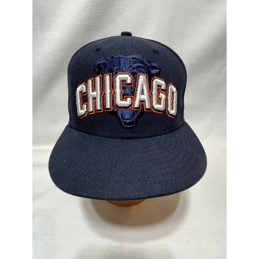 CHICAGO BEARS Team NFL Baseball Hat Size 6 3/4 Cap Blue Embroidered Bear